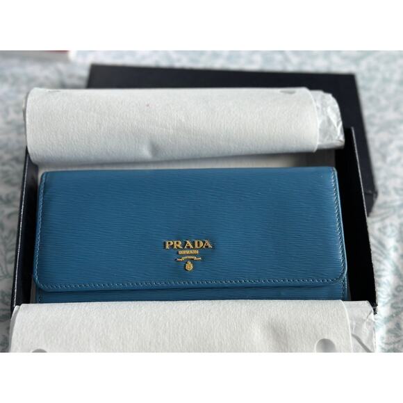 Prada long wallet Kindred blue - Picture 4 of 8